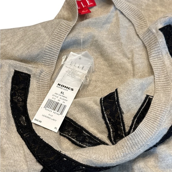 Gray Half Sleeve Top with Black Bow Detail - Picture 5 of 6